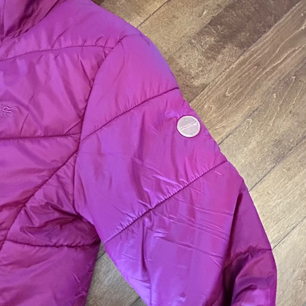 Regatta Puffer‎ Jacket Kids 15/16 Magenta Purple Good Quilted Zip Coat